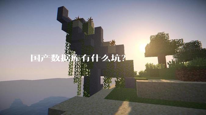 国产数据库有什么坑？